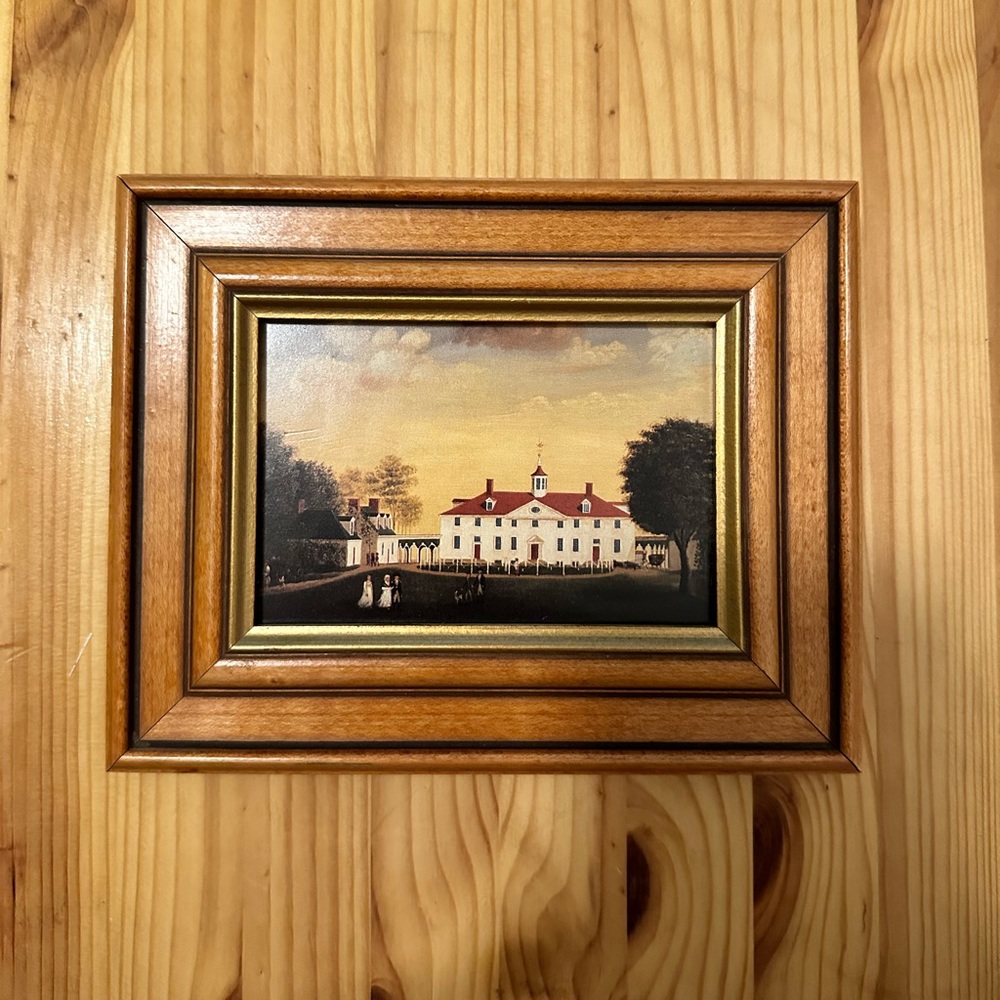 Mount Vernon Home George Washington Fine Art Framed Print Picture Sullins House